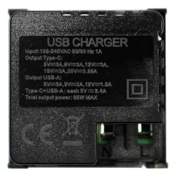 Module chargeur USB-A et USB-C