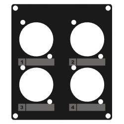 2 modules 4x D-Size