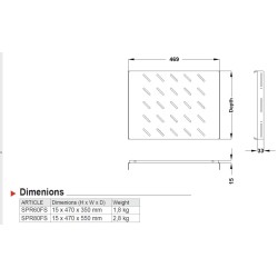 Plateau fixe pour SPR-6xx